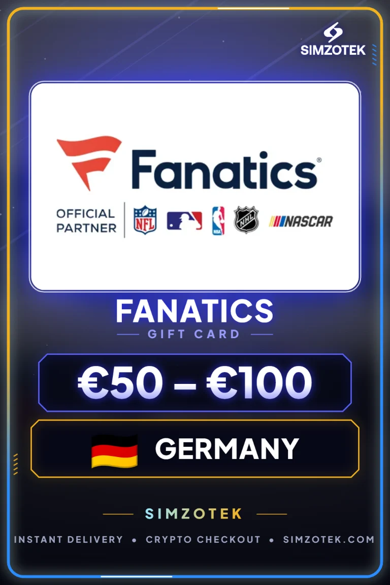 Fanatics Geschenkkarte (Deutschland)