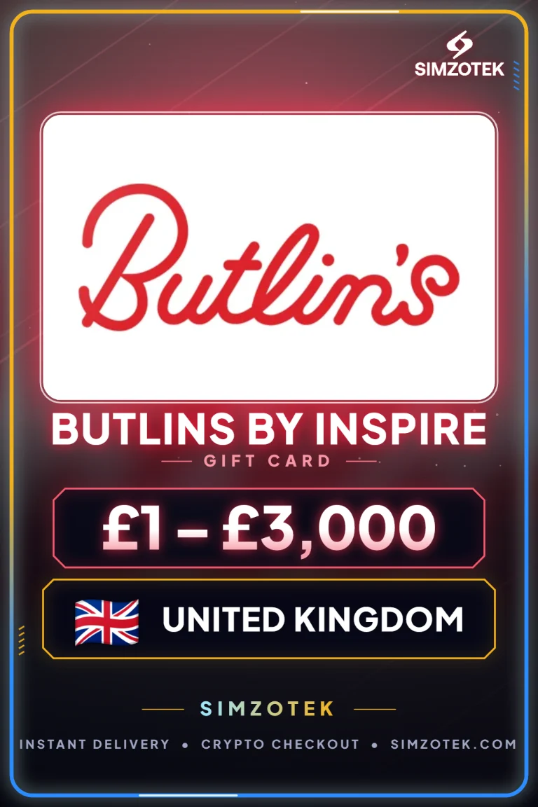 บัตรของขวัญ Butlins by Inspire (สหราชอาณาจักร)