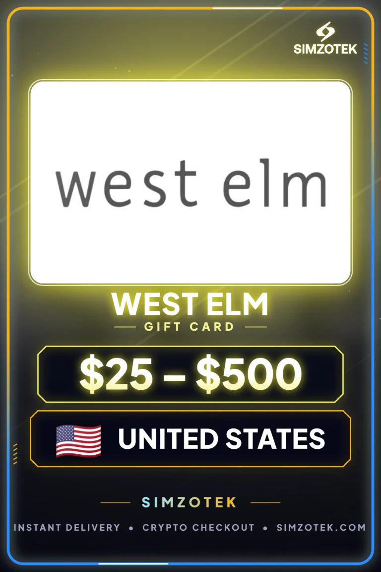 بطاقة هدايا west elm (الولايات المتحدة)