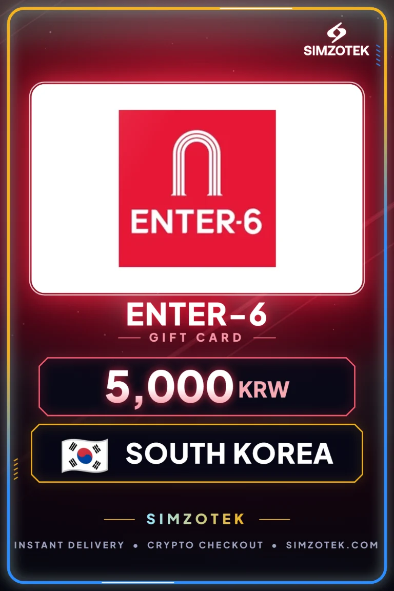 Поклон картица Enter-6 (Јужна Кореја)