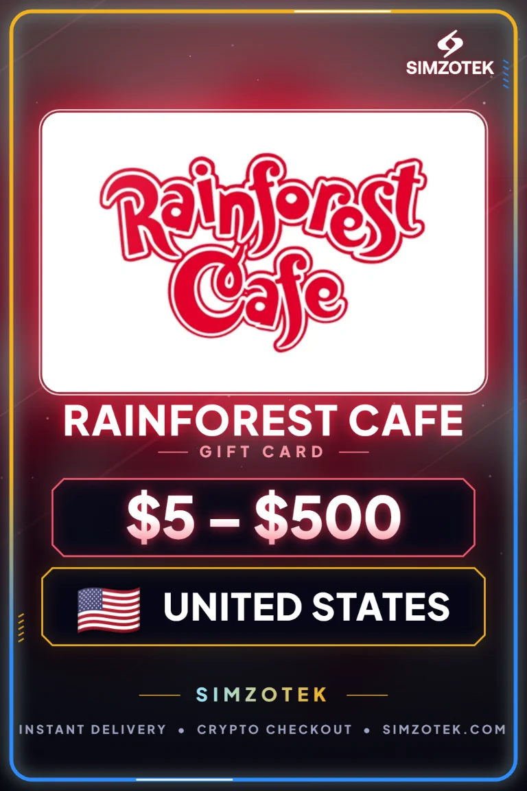 Подарок картичка Rainforest Cafe (Соединети Американски Држави)