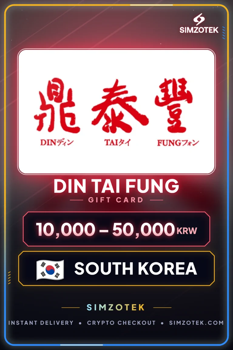 Carta regalo Din Tai Fung (Corea del Sud)