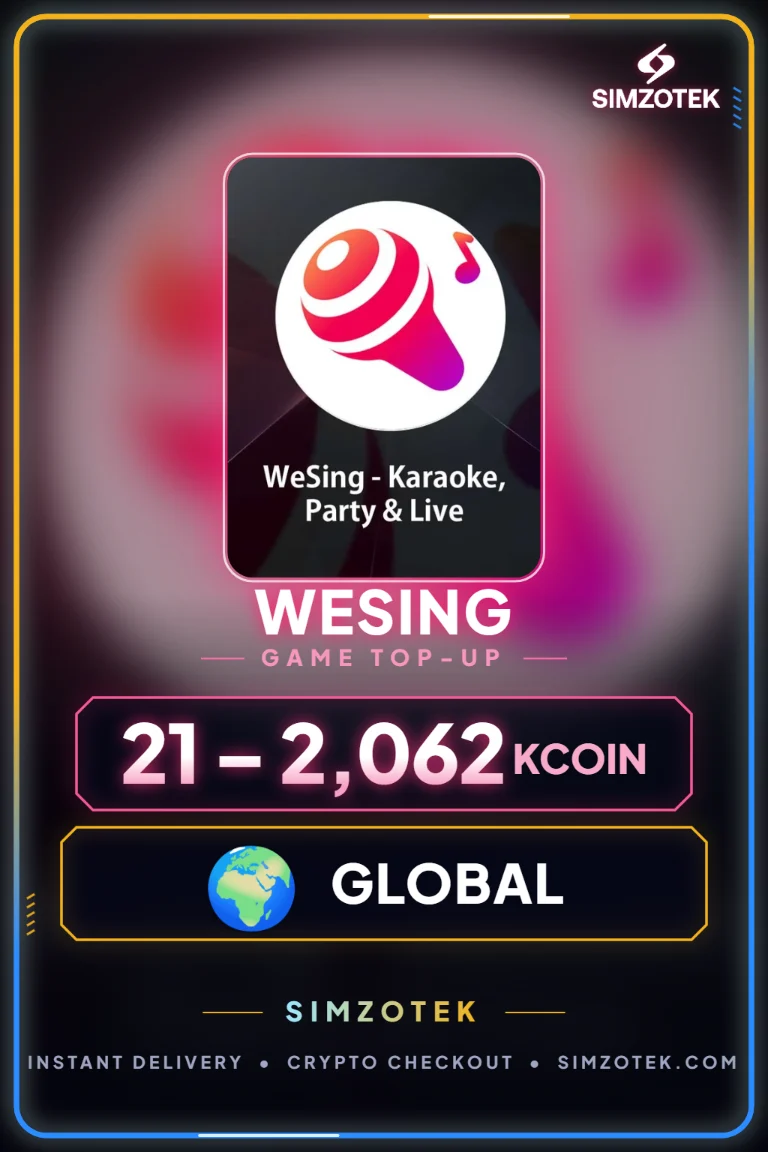 WeSing Kcoin Top-Up