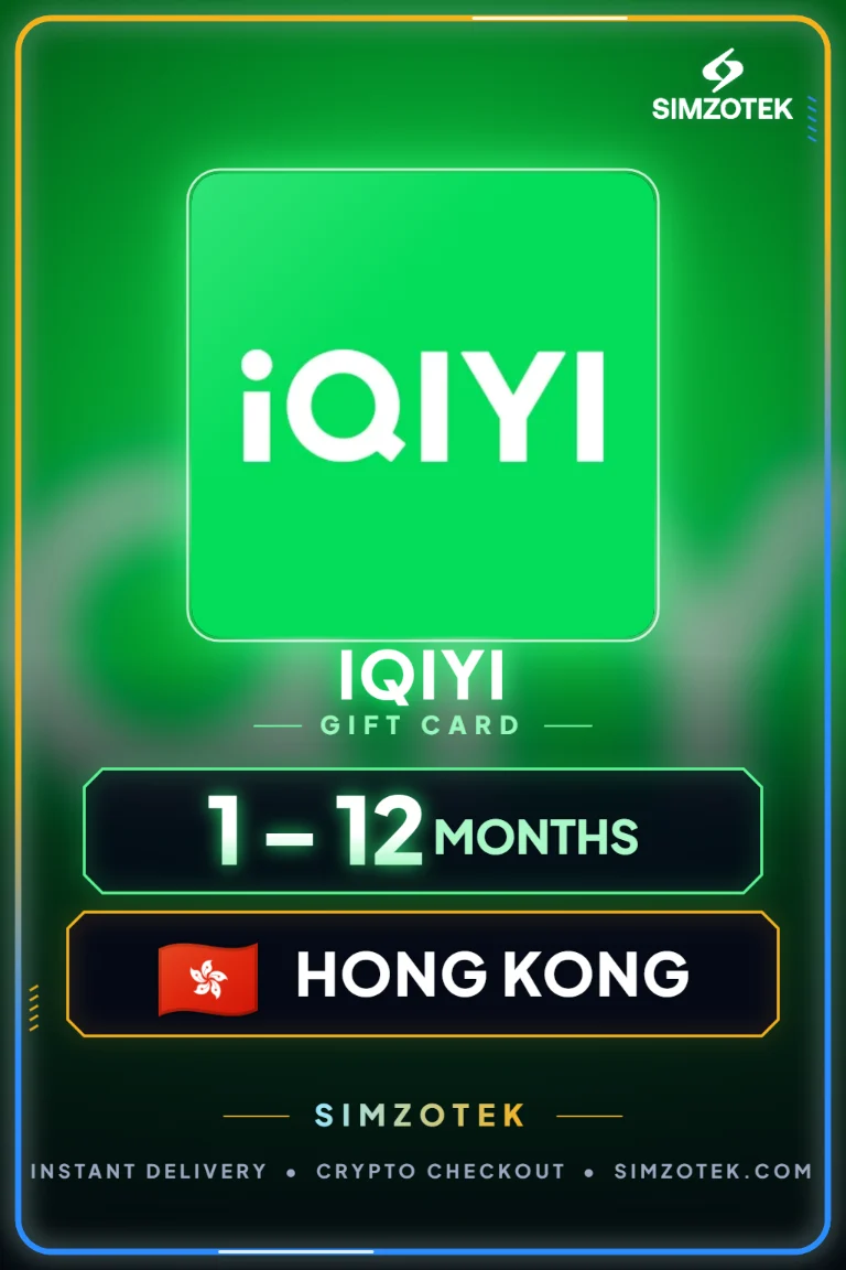 بطاقة iQIYI VIP (Hong Kong)