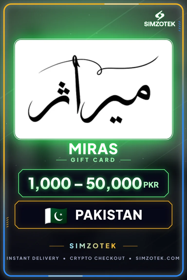 Miras Gift Card (Pakistan)