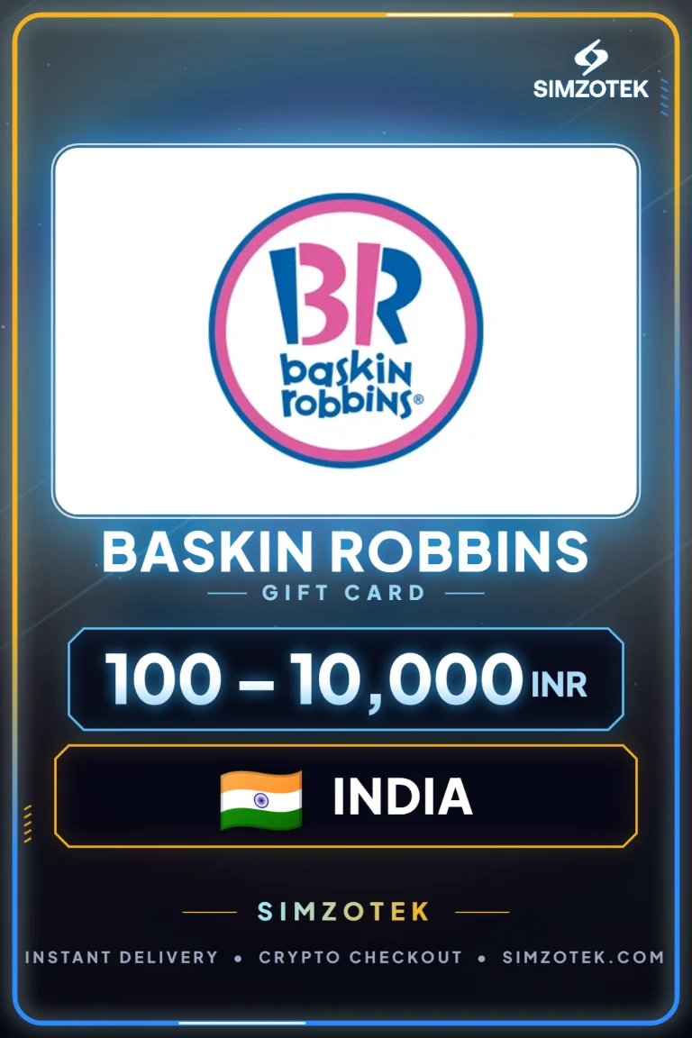 บัตรของขวัญ Baskin Robbins (อินเดีย)