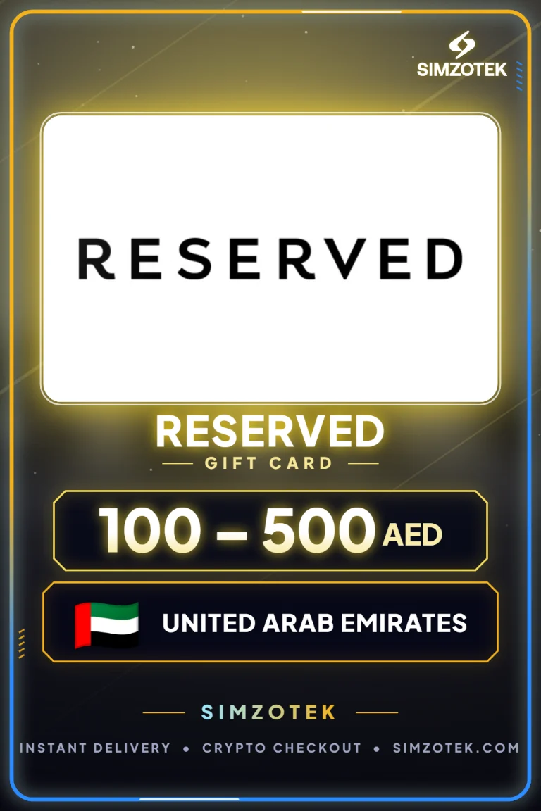 Karta podarunkowa Reserved (Zjednoczone Emiraty Arabskie)