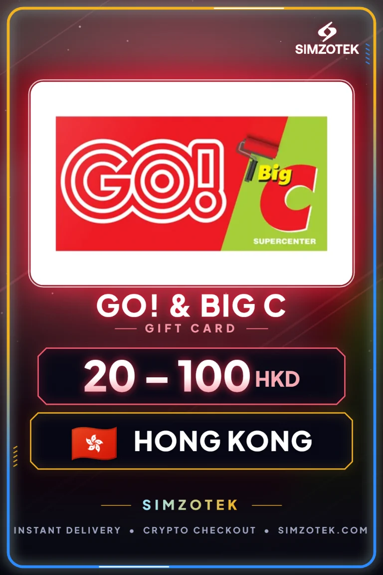 Dárková karta GO! & Big C (Hong Kong)