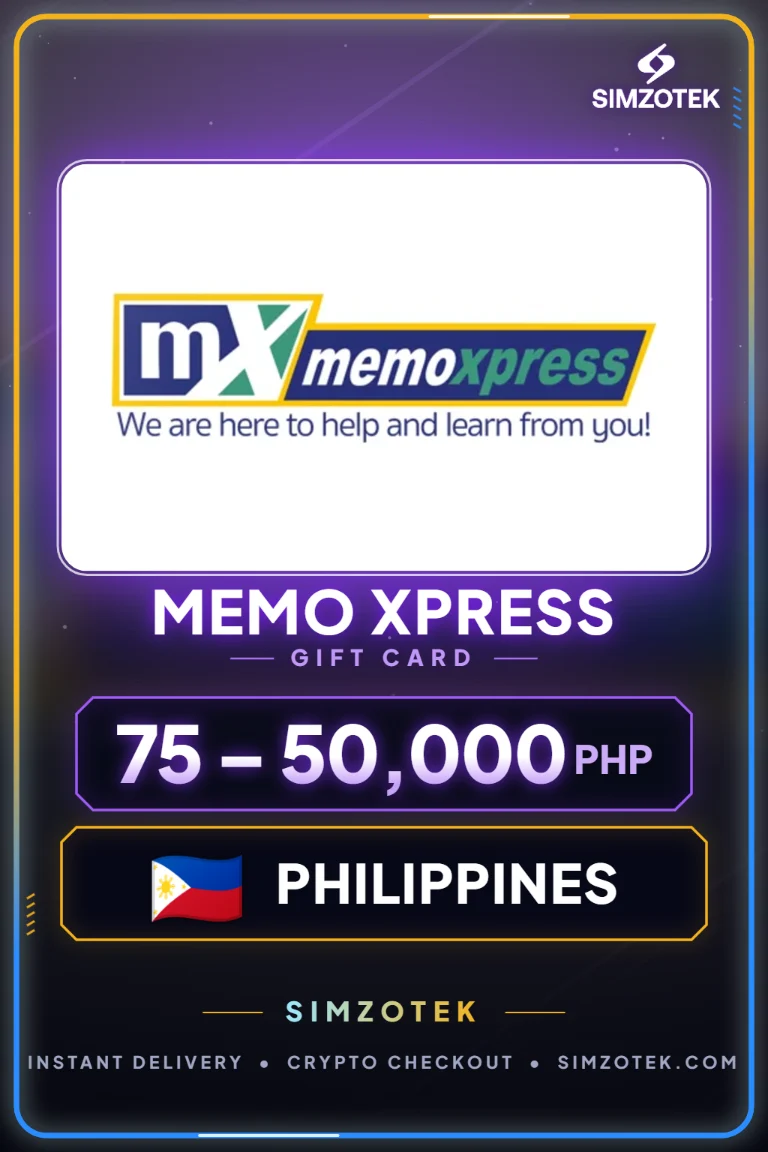 Karta podarunkowa Memo Xpress (Filipiny)