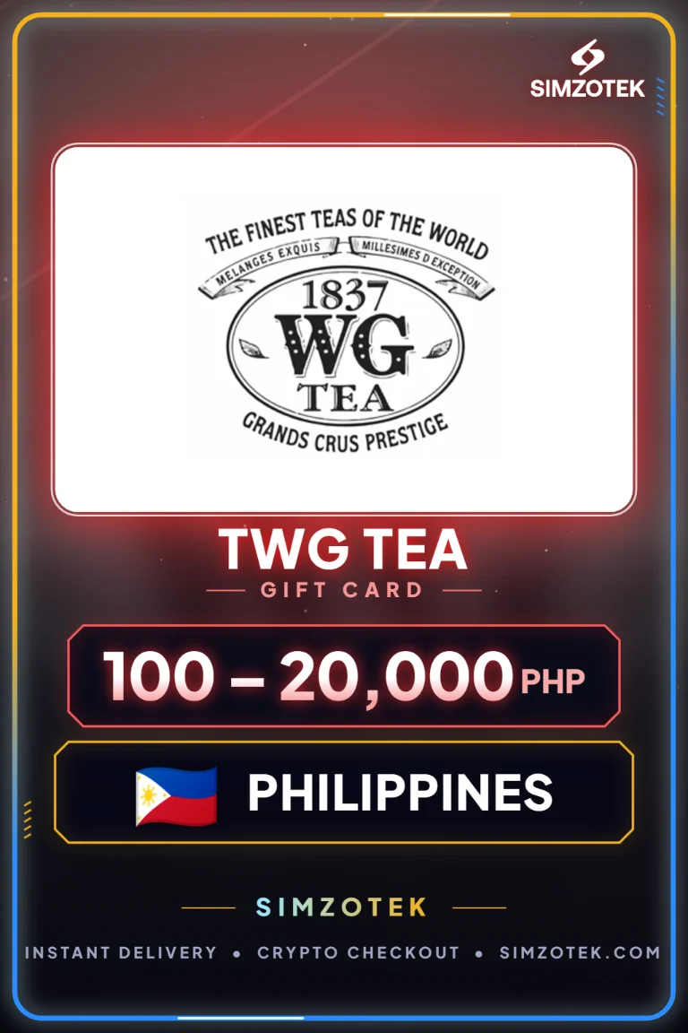 TWG Tea Gift Card (Philippines)