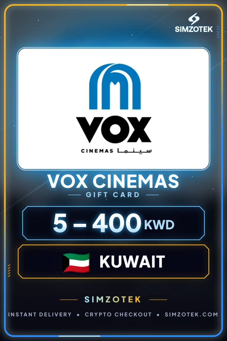 Dárková karta VOX Cinemas (Kuvajt)