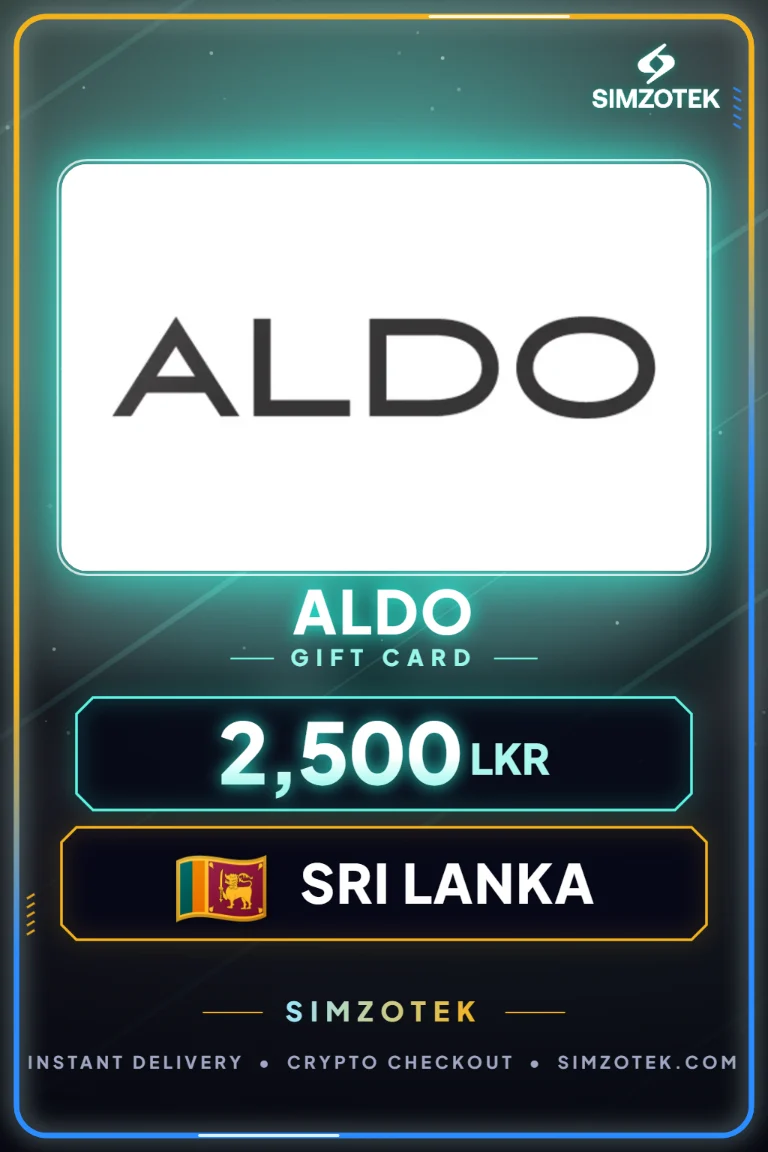 Carta regalo ALDO (Sri Lanka)
