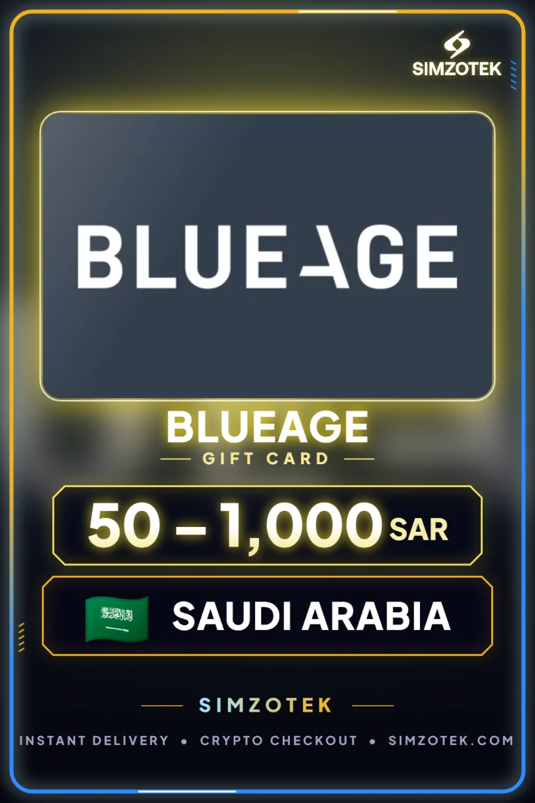 Blueage Gift Card (ຊາອຸດິ ອາຣາເບຍ)