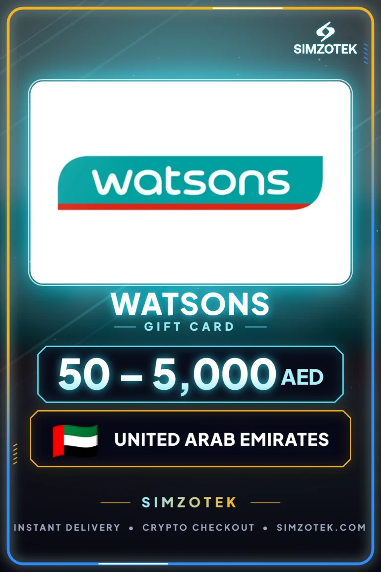 بطاقة هدايا Watsons (الإمارات العربية المتحدة)