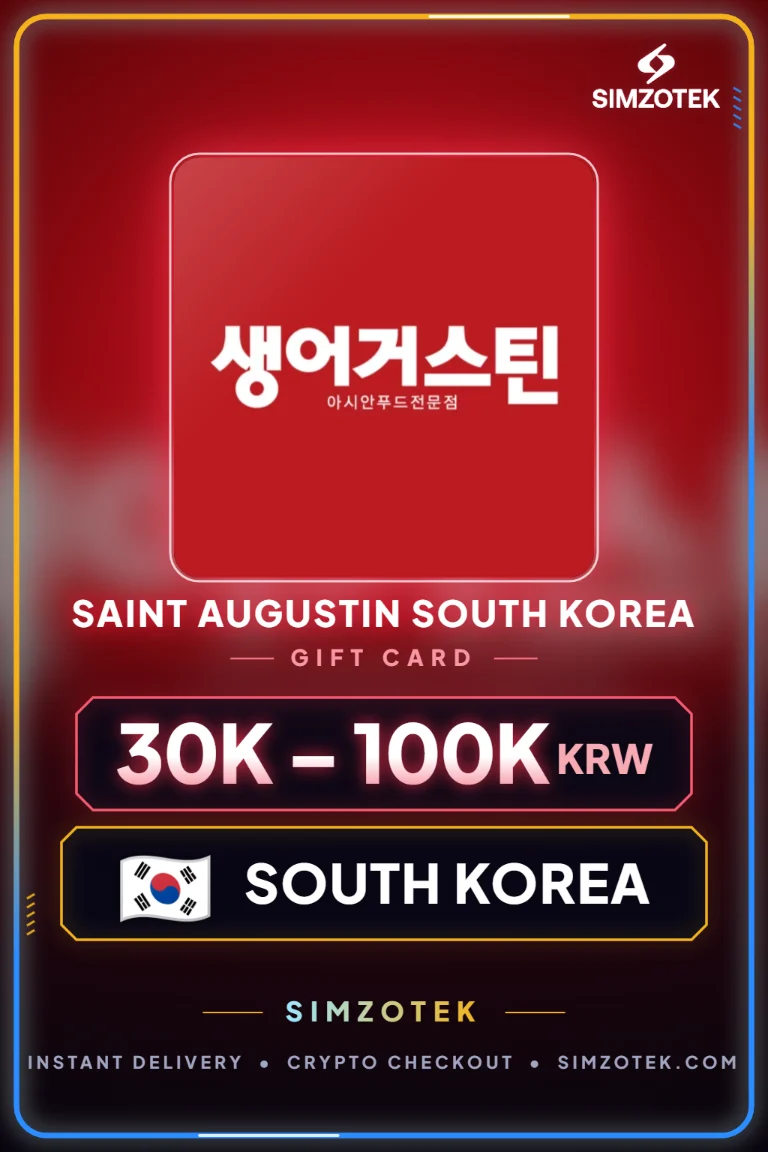 Saint Augustin South Korea Gift Card (South Korea)