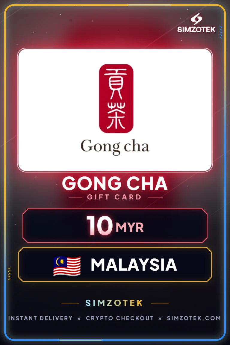 Gong Cha Gift Card (Malaysia)