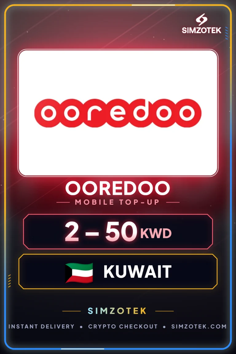 Ooredoo Mobile Top-Up (Kuwait)