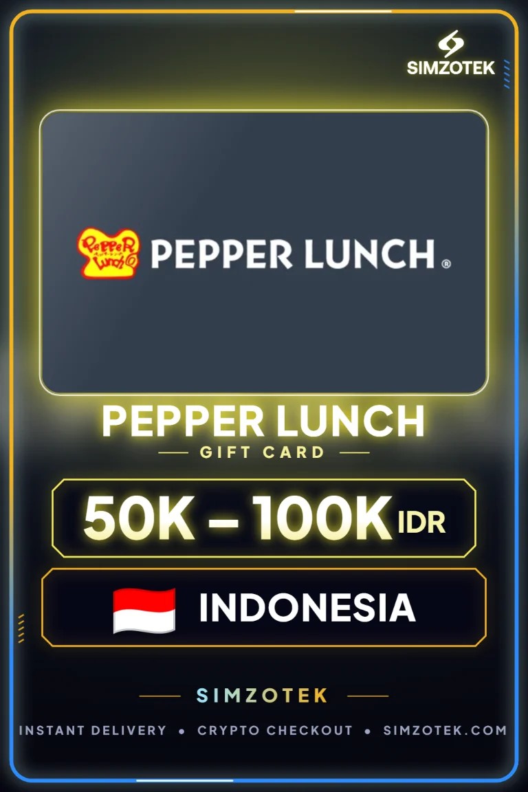 Поклон картица Pepper Lunch (Индонезија)