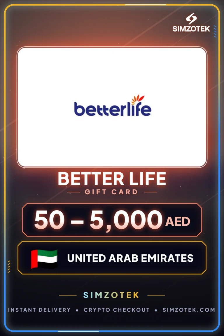 Dárková karta Better Life (Spojené arabské emiráty)