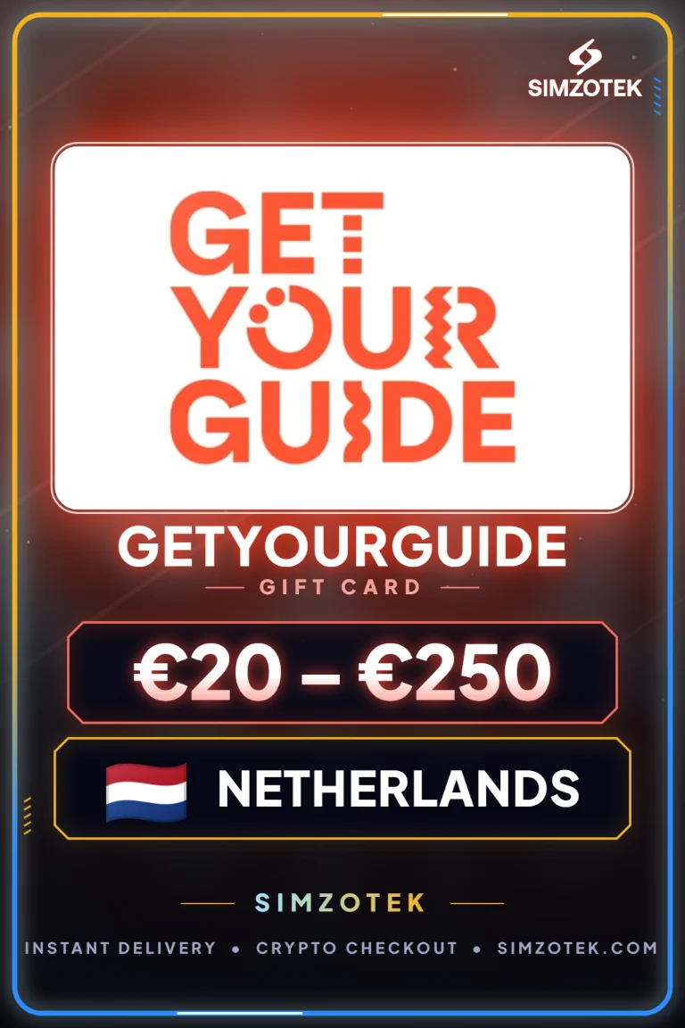 Karta podarunkowa GetYourGuide (Holandia)