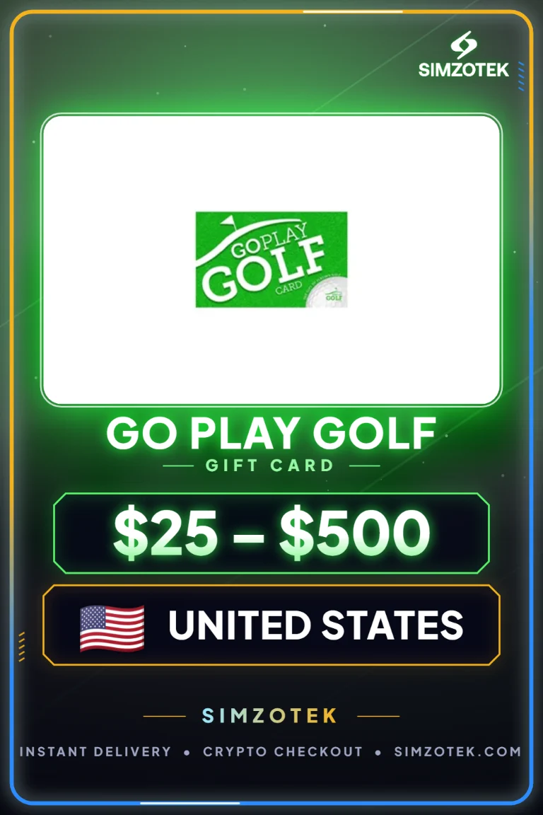 Go Play Golf 기프트카드 (미국)