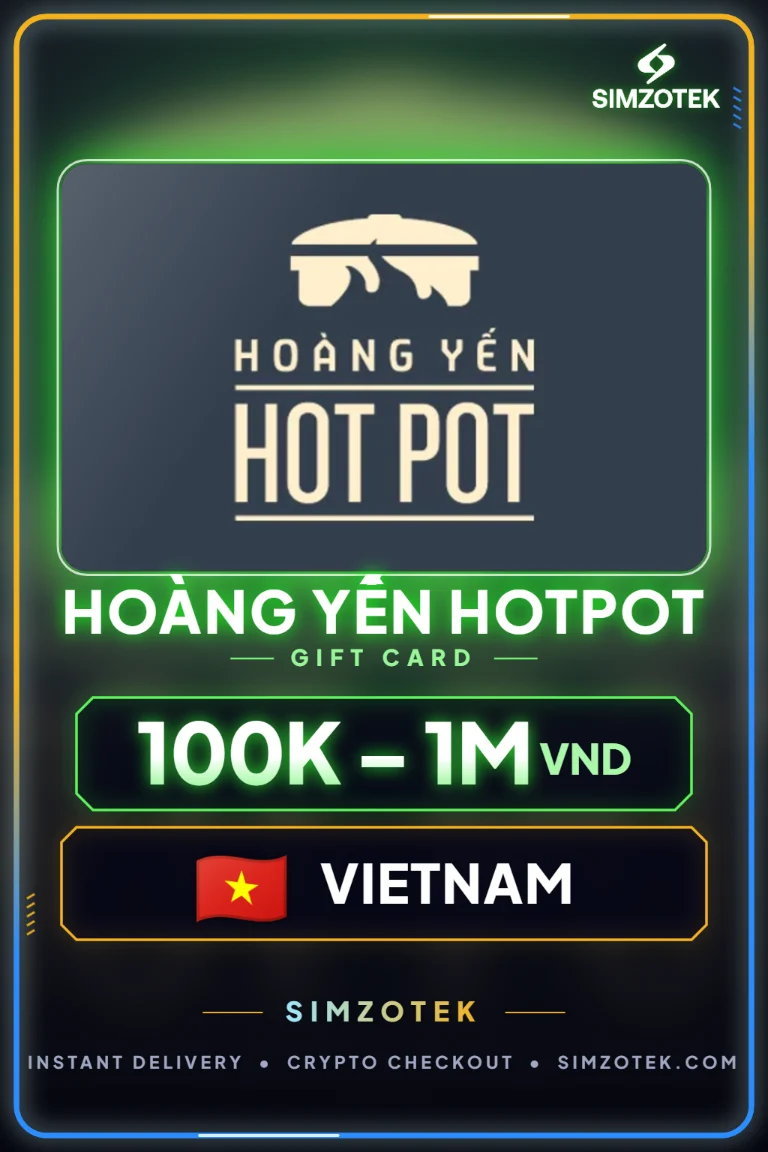 Dárková karta Hoàng Yến Hotpot (Vietnam)