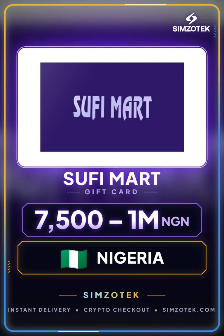 Karta podarunkowa Sufi Mart (Nigeria)