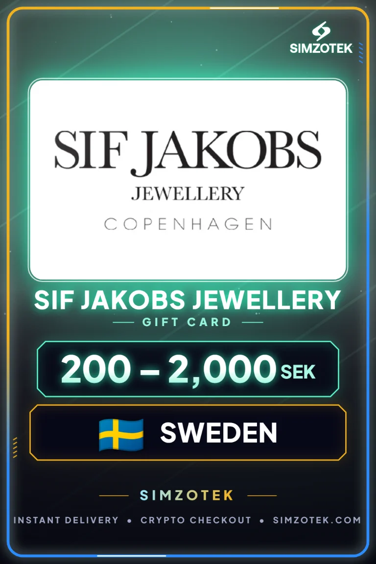 Karta podarunkowa Sif Jakobs Jewellery (Szwecja)