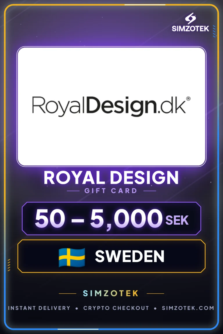 Royal Design Gift Card (Sweden)