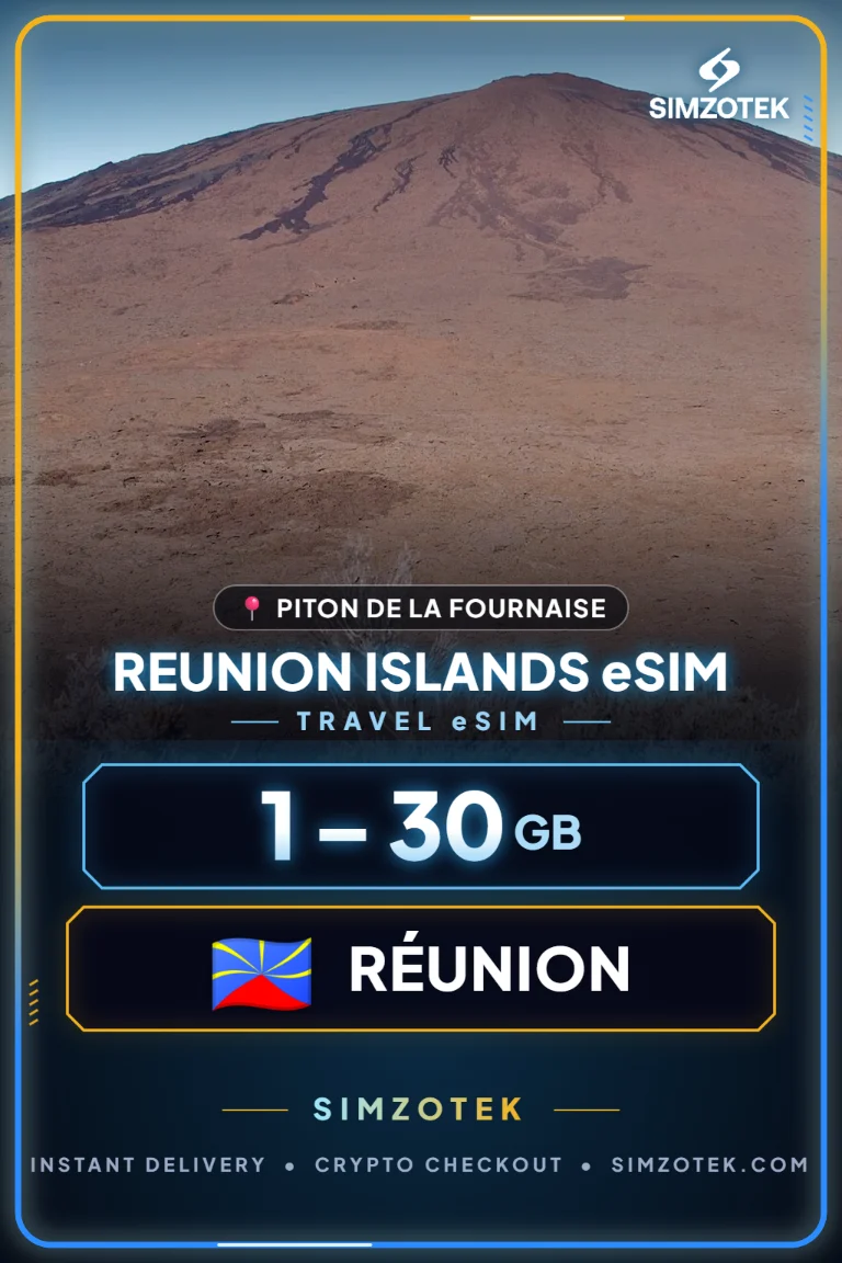 eSIM Reunion Islands – แพ็กเกจเน็ต
