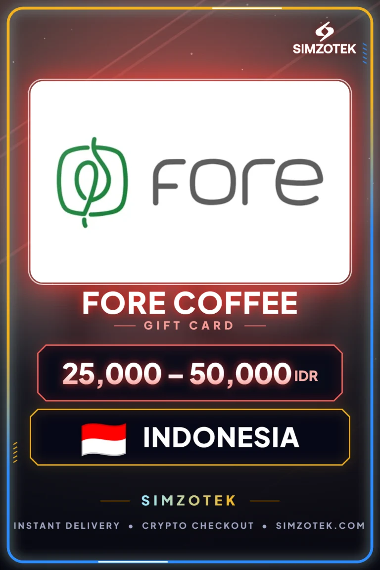 บัตรของขวัญ Fore Coffee (อินโดนีเซีย)