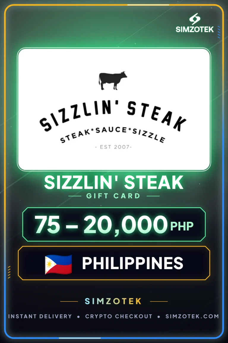 บัตรของขวัญ Sizzlin' Steak (ฟิลิปปินส์)