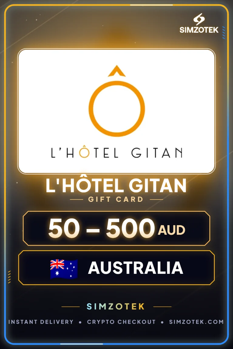 L'Hôtel Gitan 기프트카드 (오스트레일리아)