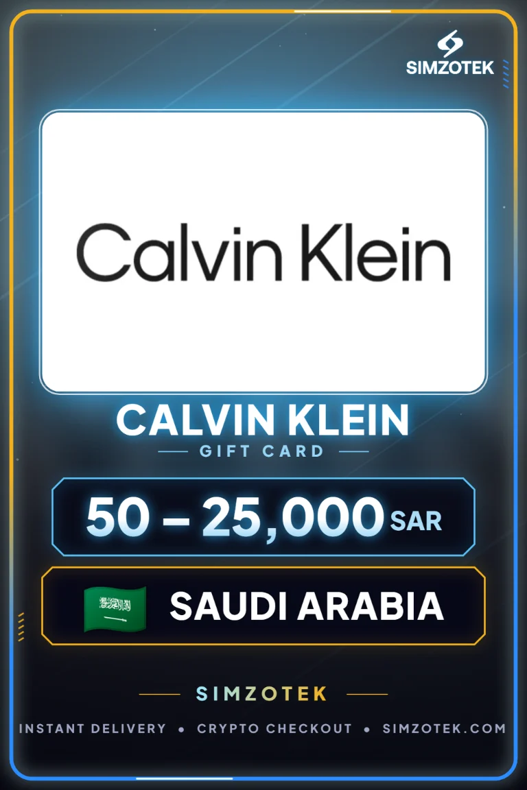 Carta regalo Calvin Klein (Arabia Saudita)