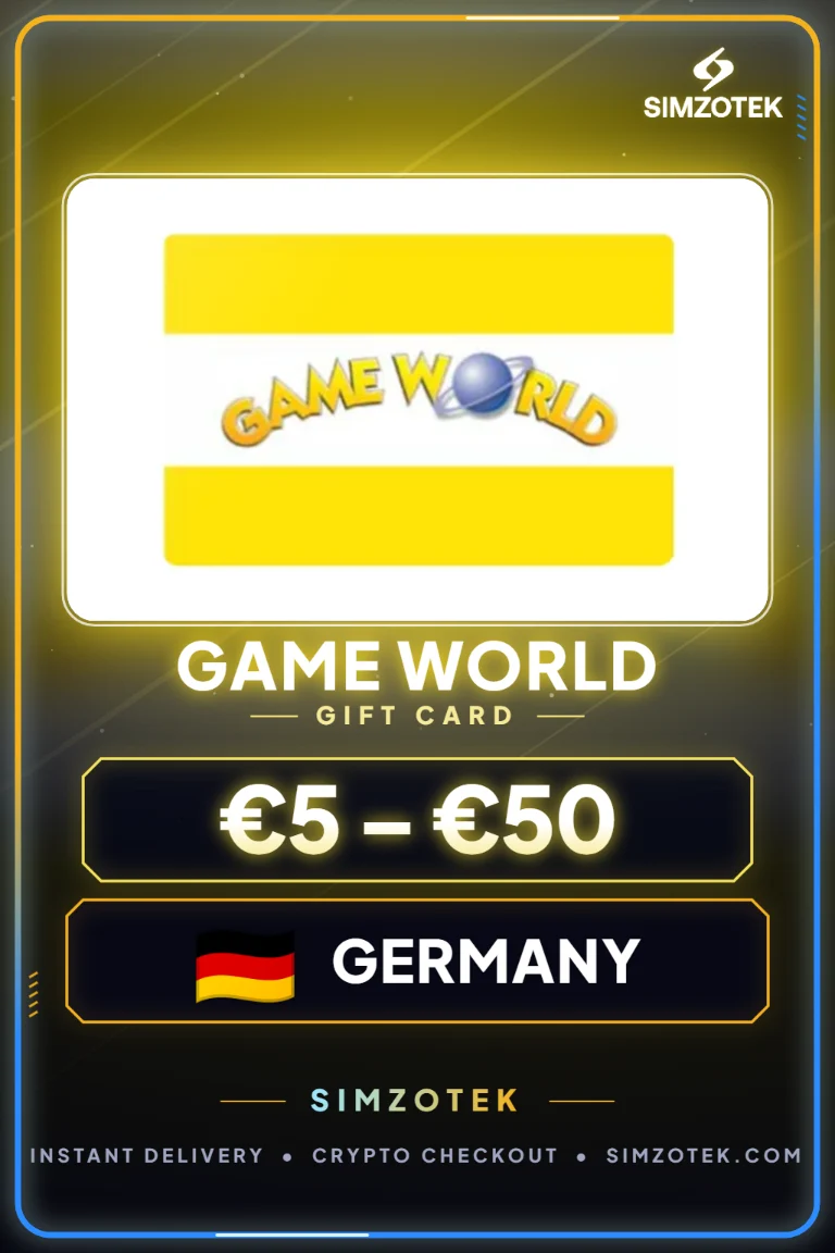 Karta podarunkowa Game World (Niemcy)