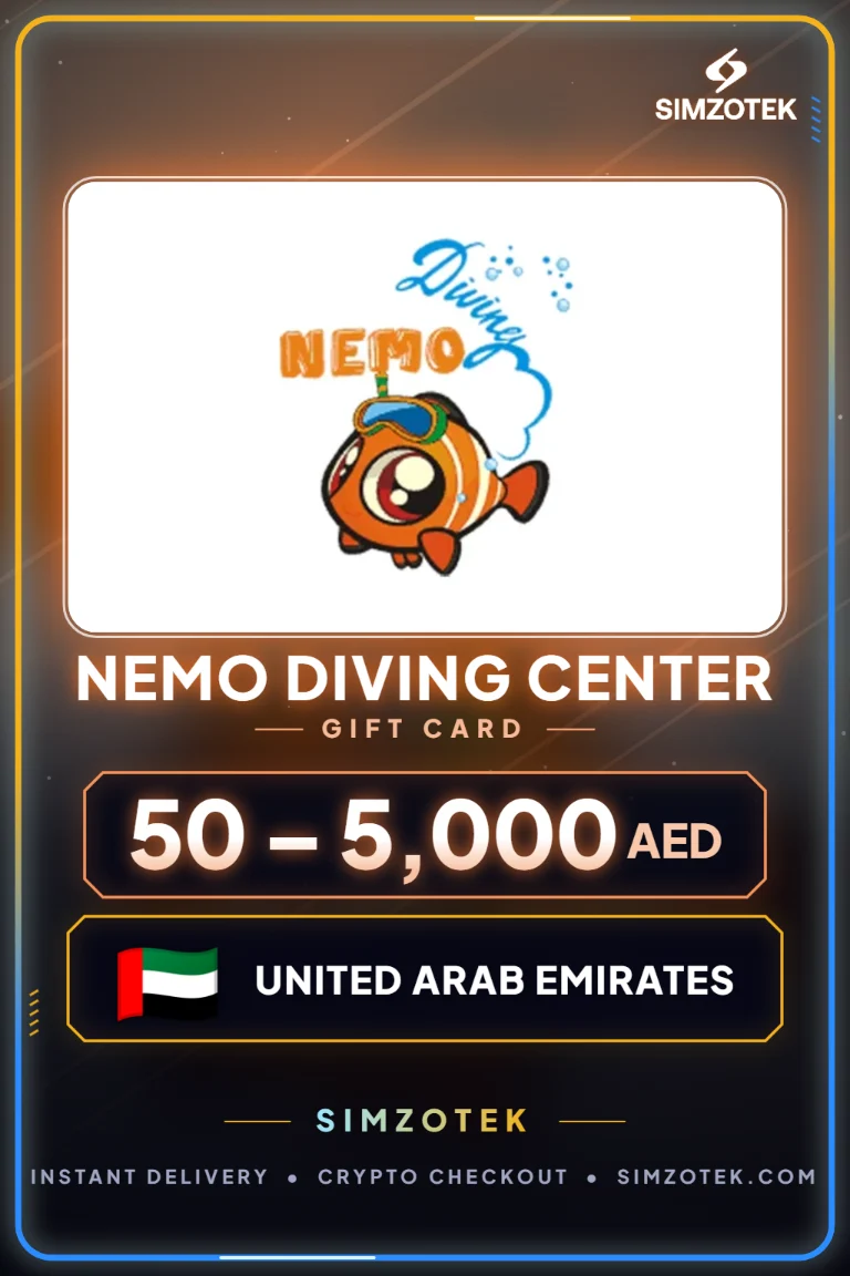 Dárková karta Nemo Diving Center (Spojené arabské emiráty)