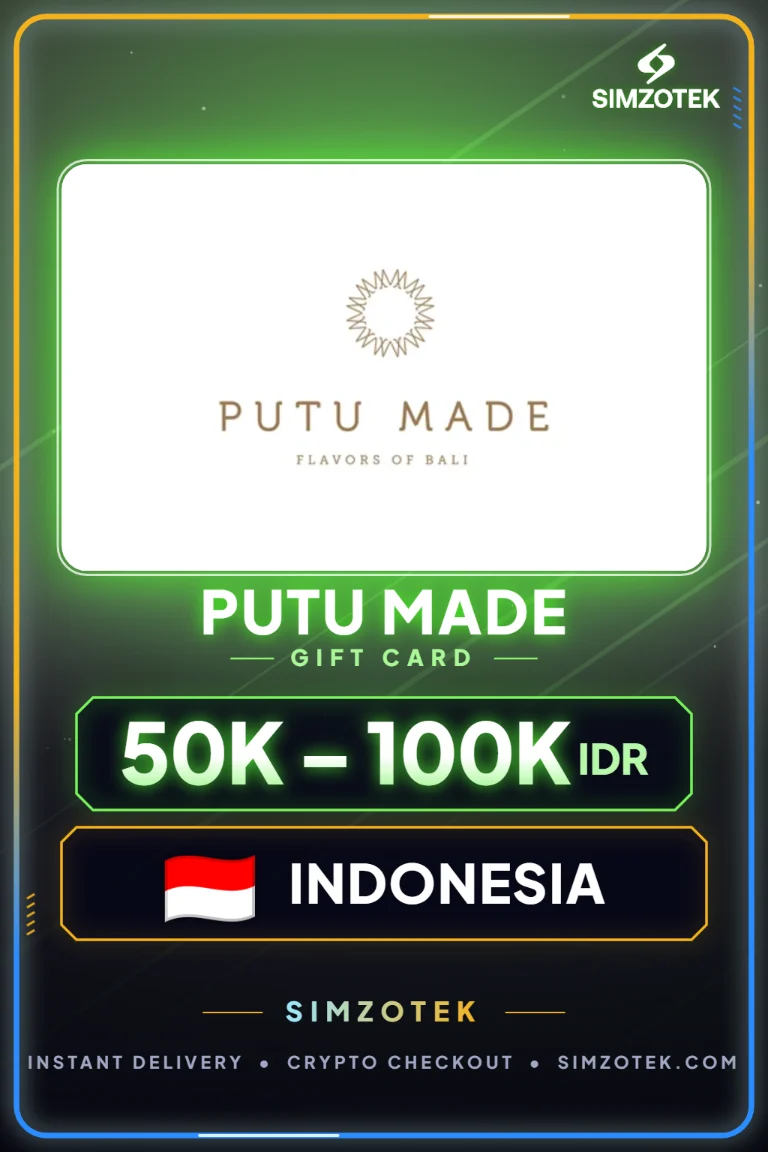 Putu Made 기프트카드 (인도네시아)