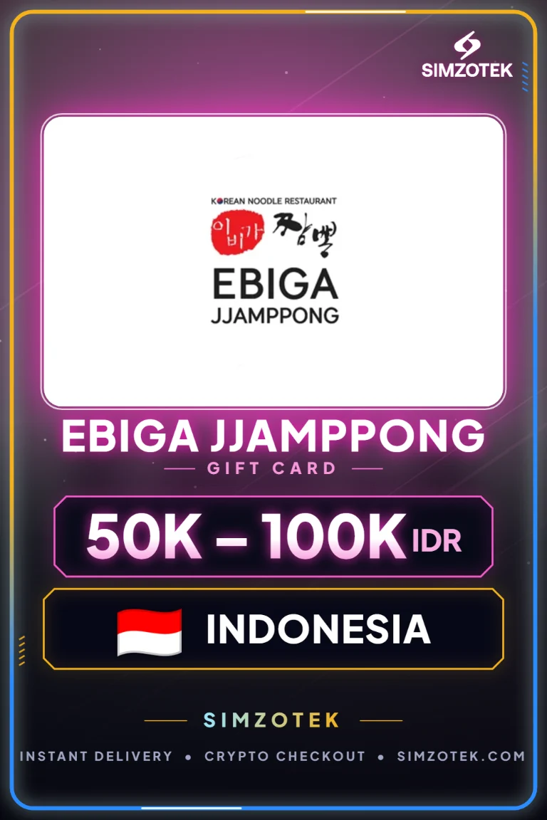 Ebiga Jjamppong Gift Card (Indonesia)