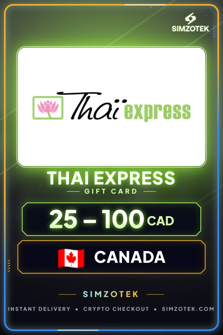 Thai Express 기프트카드 (캐나다)