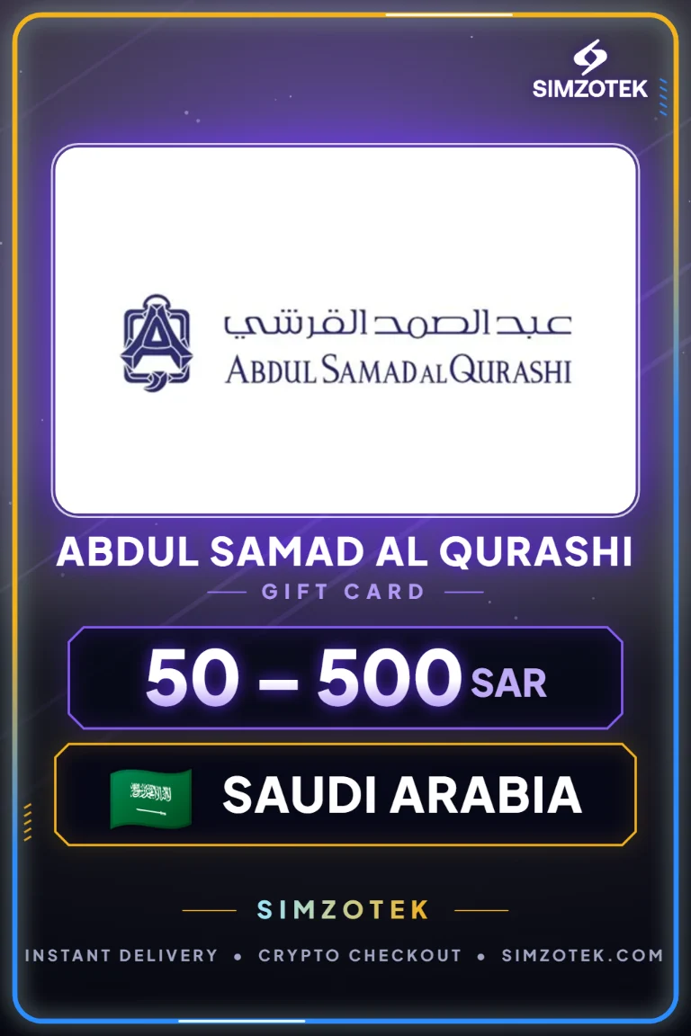 Dárková karta Abdul Samad Al Qurashi (Saúdská Arábie)