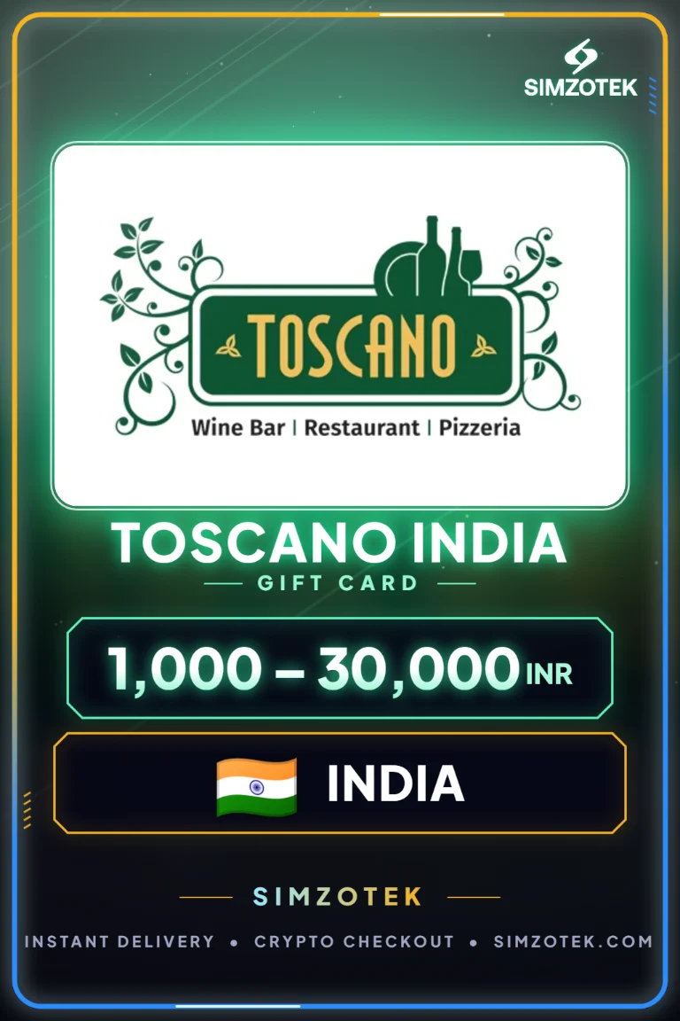 Carta regalo Toscano India (India)