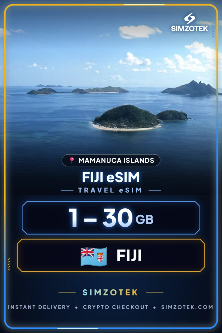 eSIM ฟิจิ – แพ็กเกจเน็ต