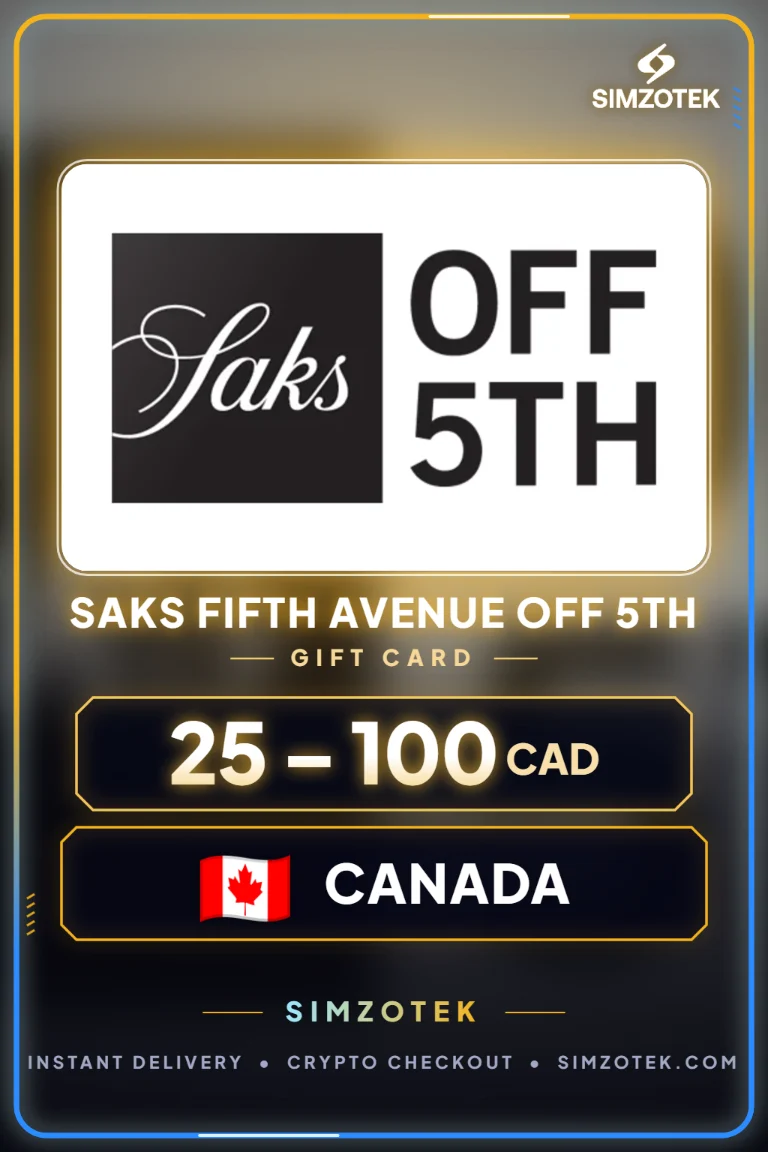 Dárková karta Saks Fifth Avenue OFF 5TH (Kanada)