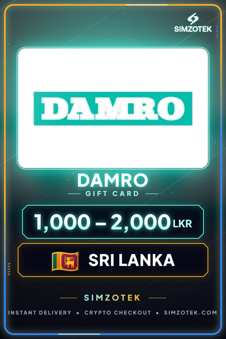 Karta podarunkowa Damro (Sri Lanka)