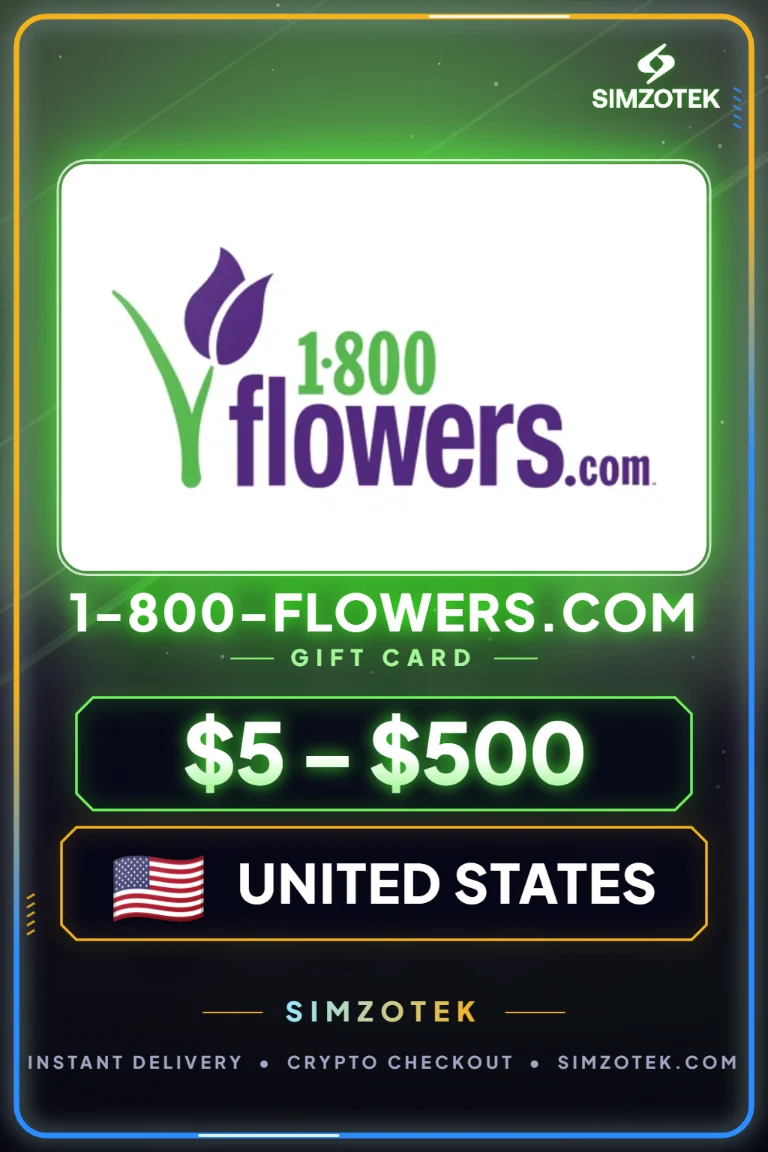 Dárková karta 1-800-Flowers.com (Spojené státy)