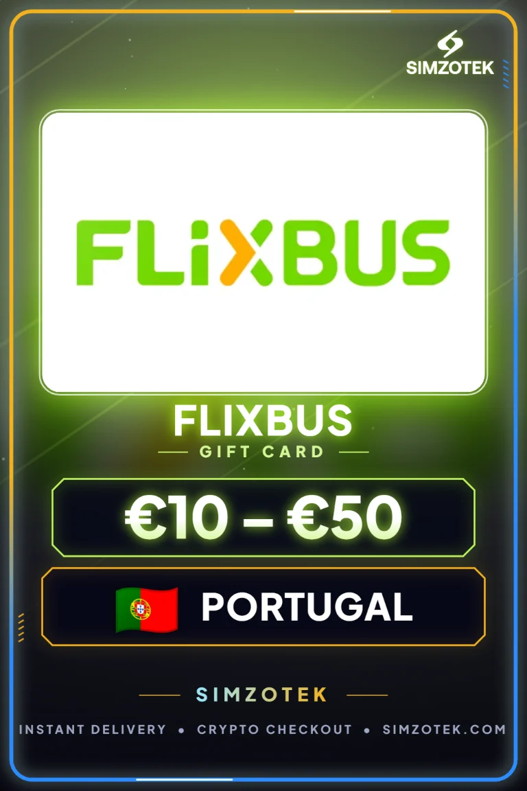 FlixBus dovanų kortelė (Portugalija)