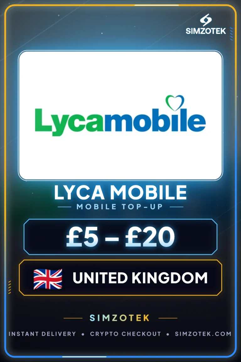 Voucher di ricarica Lyca Mobile (Regno Unito)