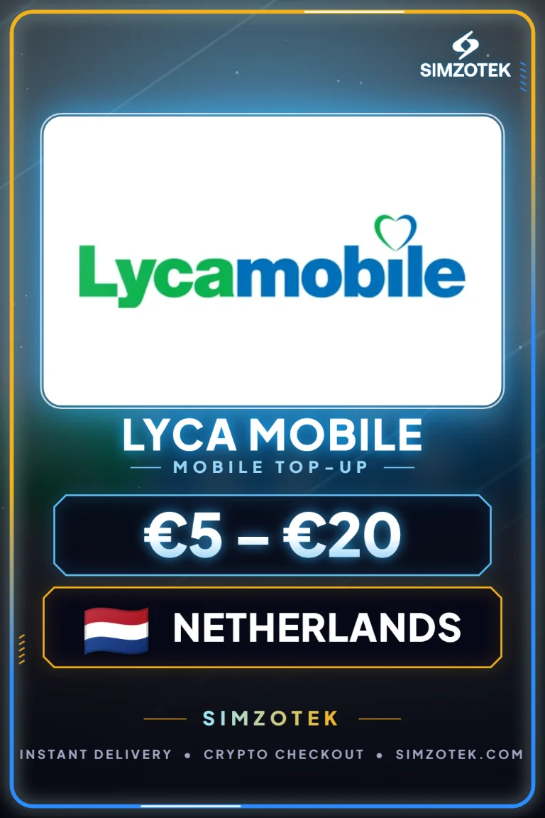 Lyca Mobile Top-Up Voucher (Holandia)