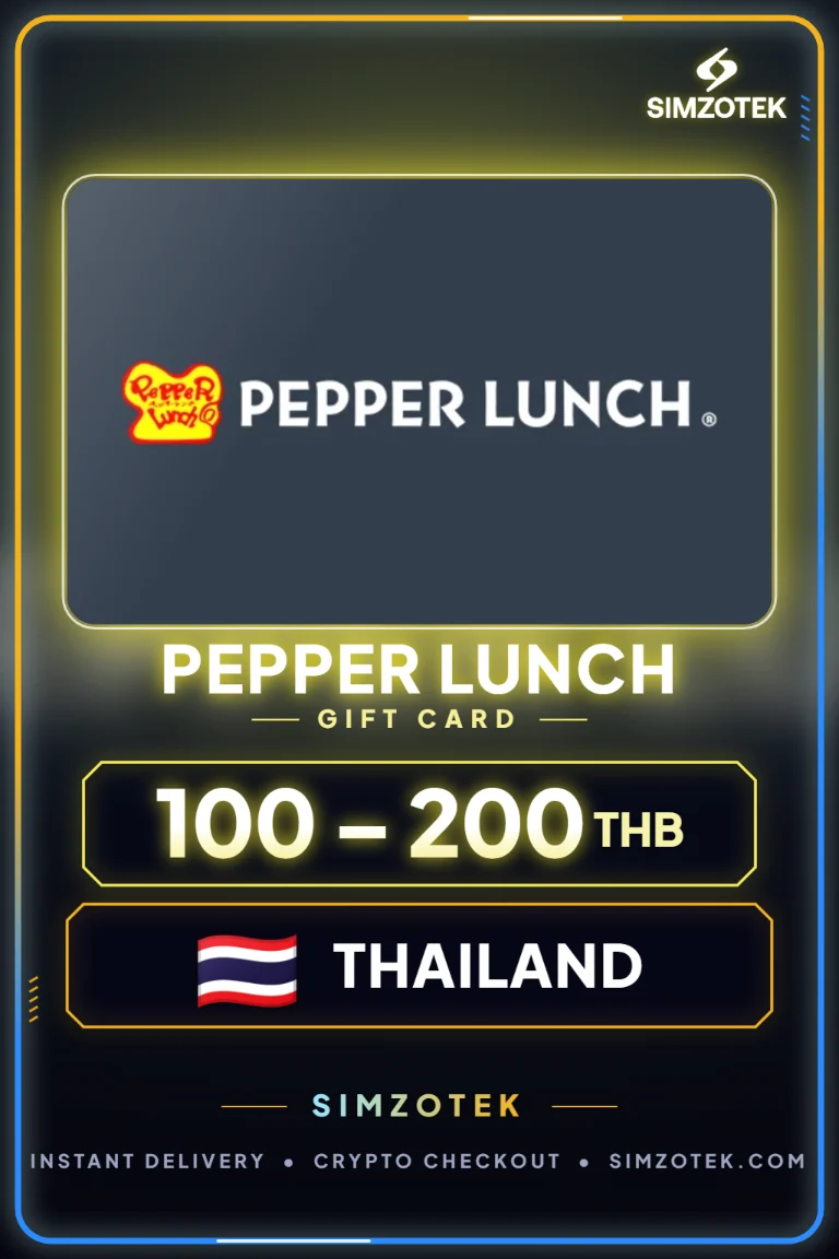 Pepper Lunch 기프트카드 (태국)