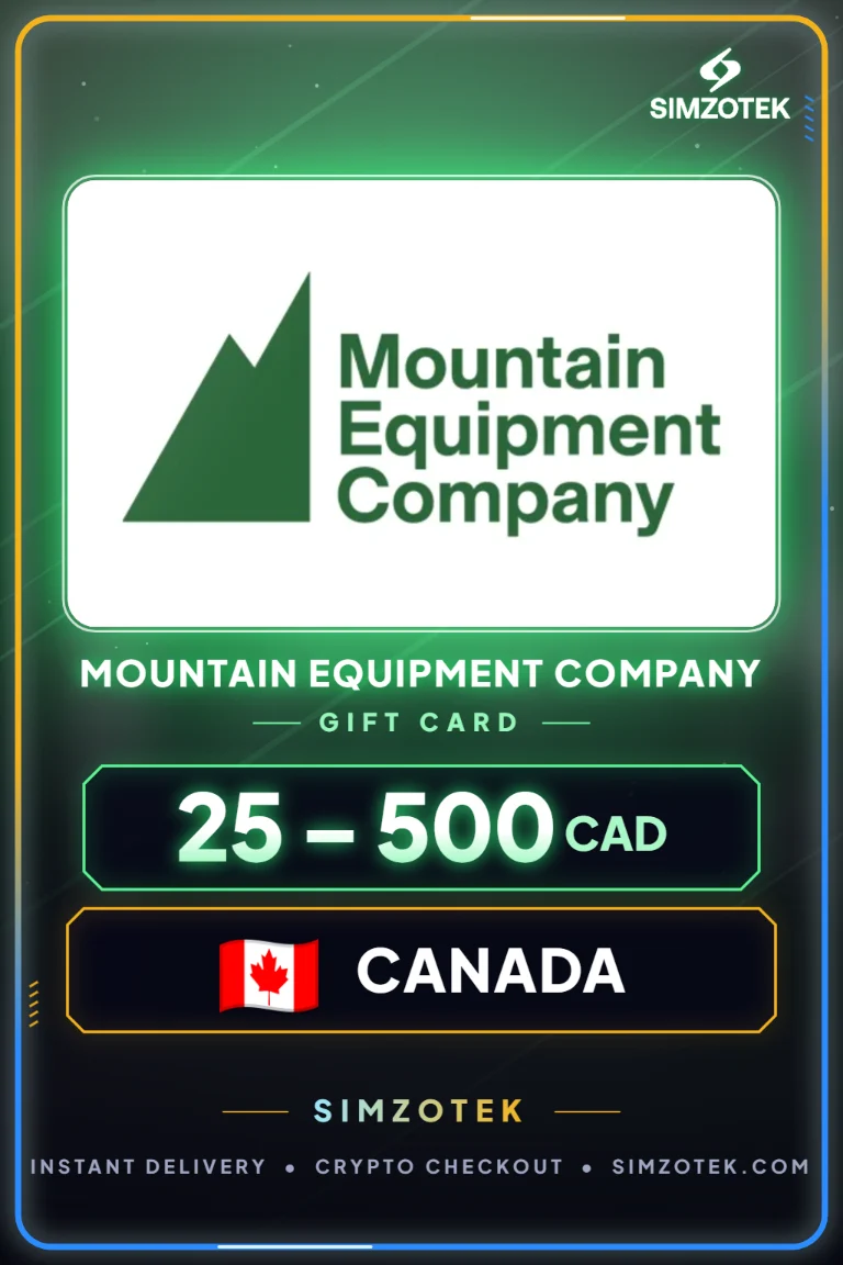 Dárková karta Mountain Equipment Company (Kanada)